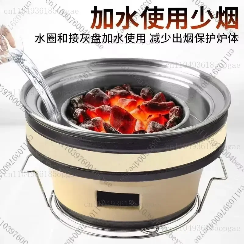 style wasabi mud grill, barbecue grill, terracotta carbon grill, commercial washable second-generation barbecue