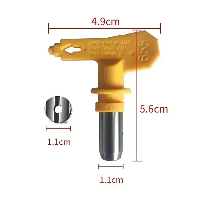 Topspray3600psi Airless Tips 215 217 221 311 315 321 411 for Paint Sprayer Yellow Multiple Models Airless Spray Gun Nozzle Tip