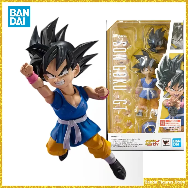 

Оригинальный Bandai Dragon Ball SHF Son Goku GT S.H. Фигуртс малыш Гоку (GT Ver.) Искусственные Аниме фигурки, модели игрушек