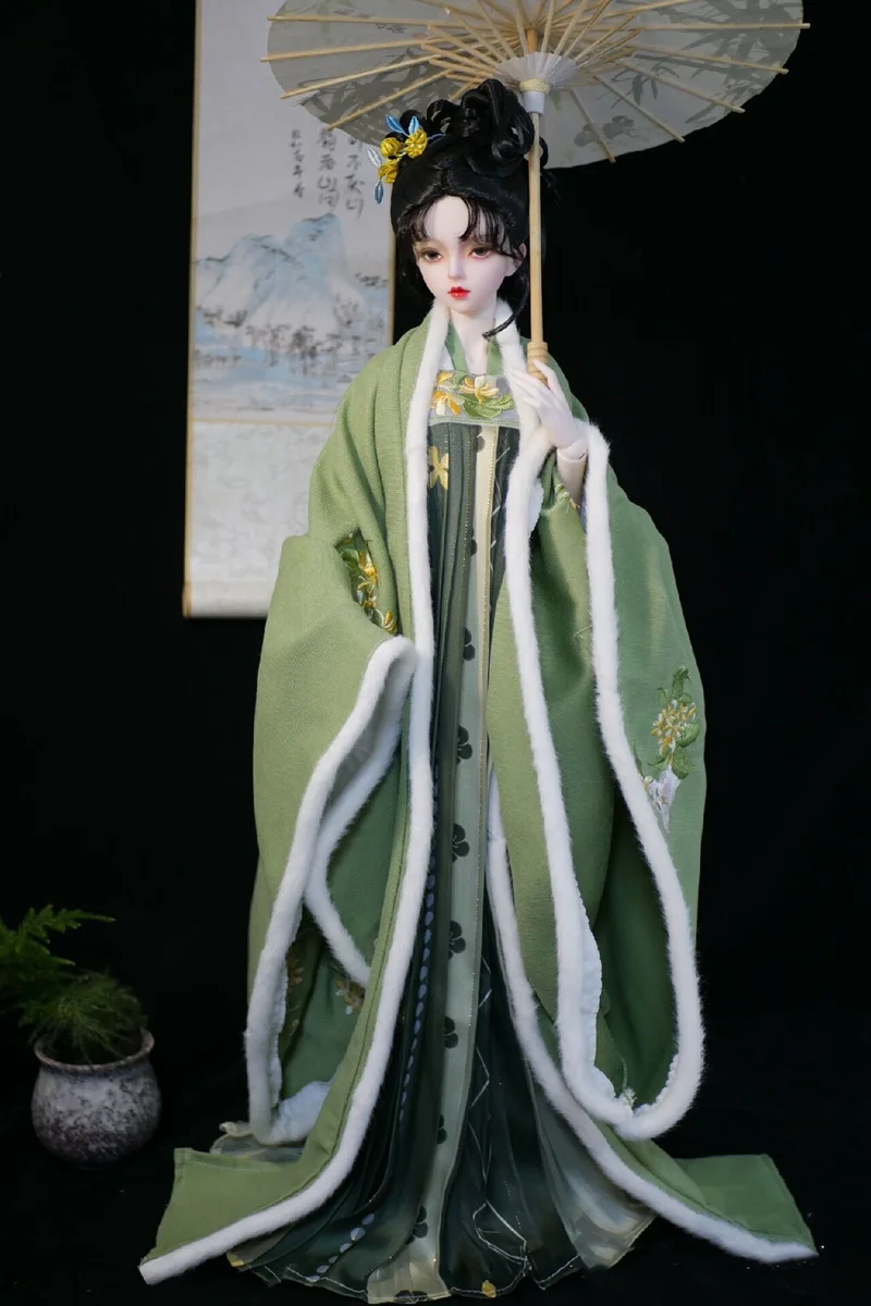 

1/6 Figure Doll 1/4 1/3 Scale BJD Ancient Costume Hanfu Fairy Dress Outfit For BJD/SD YOSD MSD SD13 EID Clothes Accessories 1372