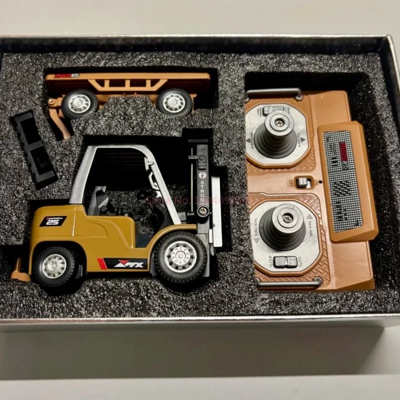 

Ask Nanfeng Full Proportion Mini Alloy Forklift 1:64 Remote Control Car Electric Engineering Car Model Boy Gift Bulk Price toys