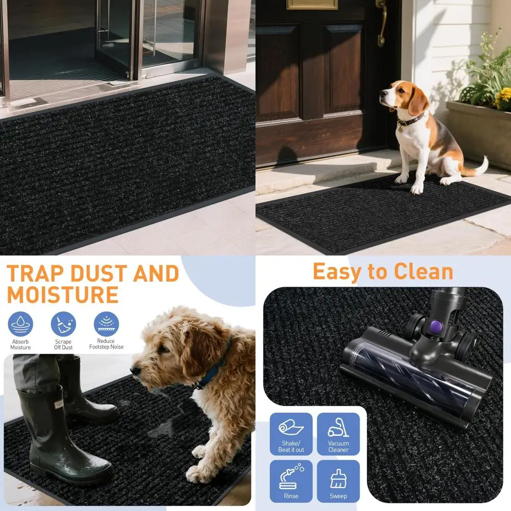 سجادة باب خارجية قابلة للتخصيص وغير قابلة للانزلاق، 2 قدم × 31 قدم، درجة تجارية، سهلة التنظيف، سجادة مدخل منخفضة المستوى #1