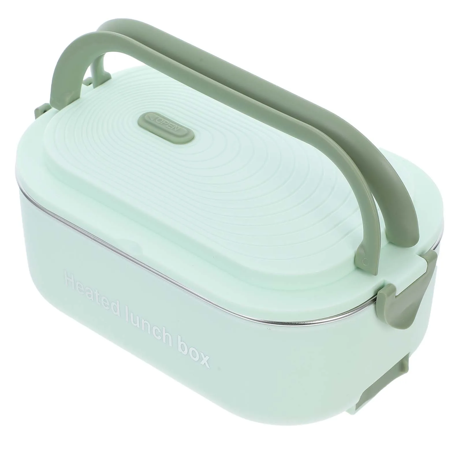 

Compact Stainless Steel Electric Lunch Box With Compartments Portable Food Warmer For Kids Adults Heatable Container For Travel