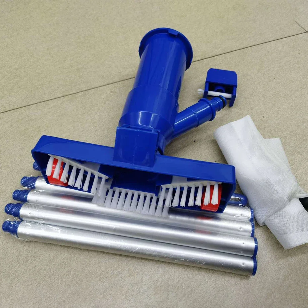 

Swimming Pool Vacuum Cleaner with 5 Section Pole Pond Fountain Vacuum Cleaner 2 Leafbag for Above Ground Pool Spa Pond Hot Tub