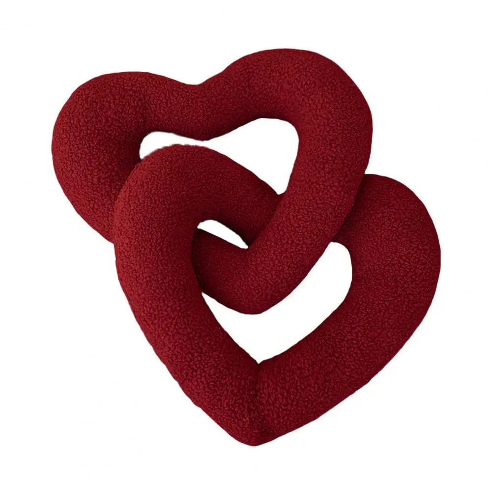 Skin-friendly Love Pillow Love Knot Plush Pillow Cushion Sofa Chair Decoration Soft Wedding Gift for Couples for Bedroom