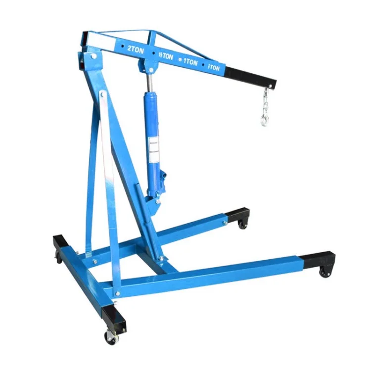 

jkHigh Quality Small Hydraulic Crane Automobile Engine Maintenance Single Arm 2t Shop Crane*