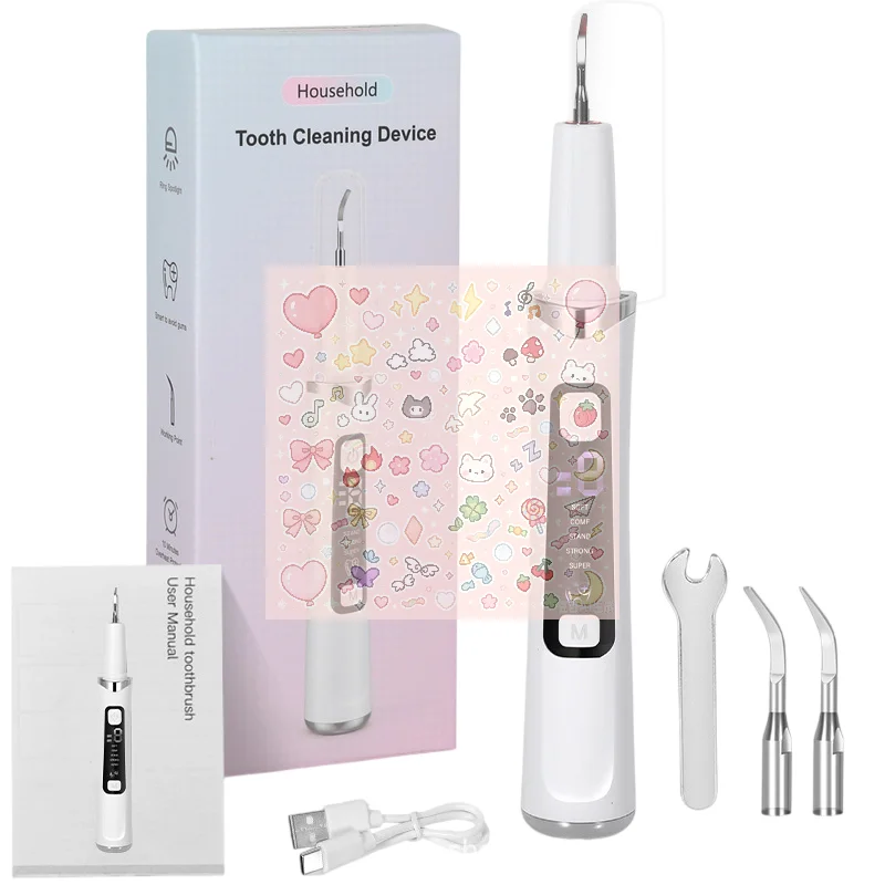 Electric Ultrasonic Dental Scaler With 5 Modes Oral Tartar Calculus Remover Teeth Whitening Tooth Stain Cleaner For Oral Care