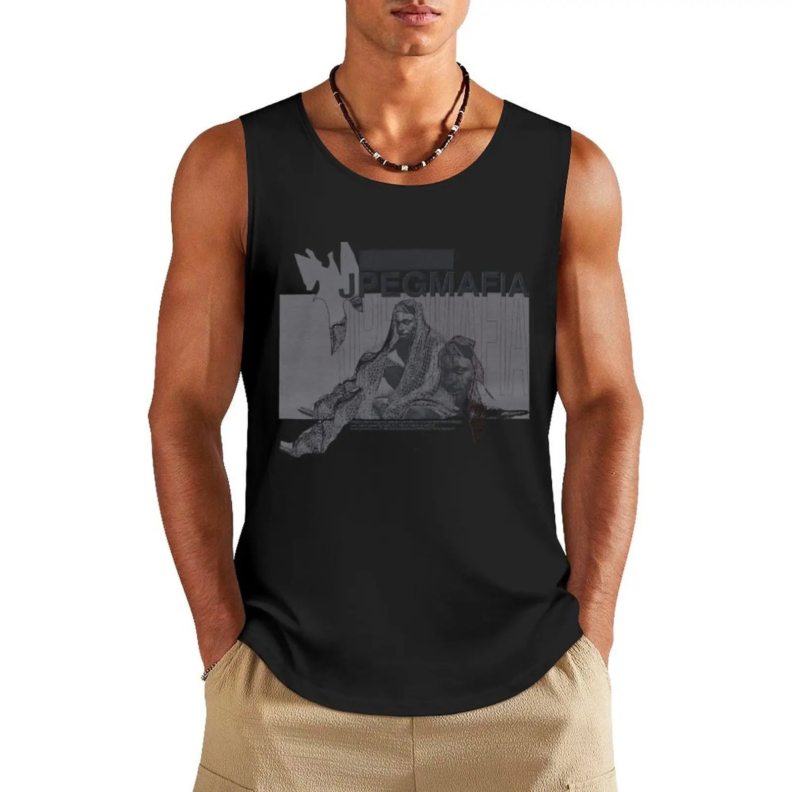 jpegmafia singer Tank Top Men's summer vest Bodybuilding shirt sleeveless shirt man