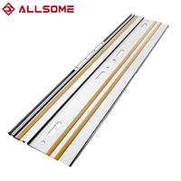 Allsome 2x400mm Guide Rails and Rail Connectors for Makita or Festool Track Saw Includes 800mm Track Saw Guide Rail Kit