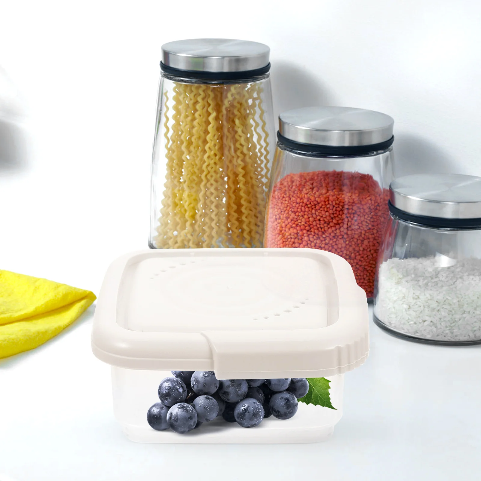 

Healthy Safe Cheese Slice Organizer Cheese Storage Container for Fridge Fruits Vegetables Desserts Butter Kitchen Containers