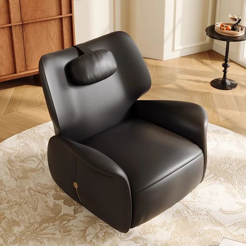 

Electric Italian Designer Sofa Modern Luxury Aesthetic Single Leather Lazy Recliner Couch Living Room Home Furniture