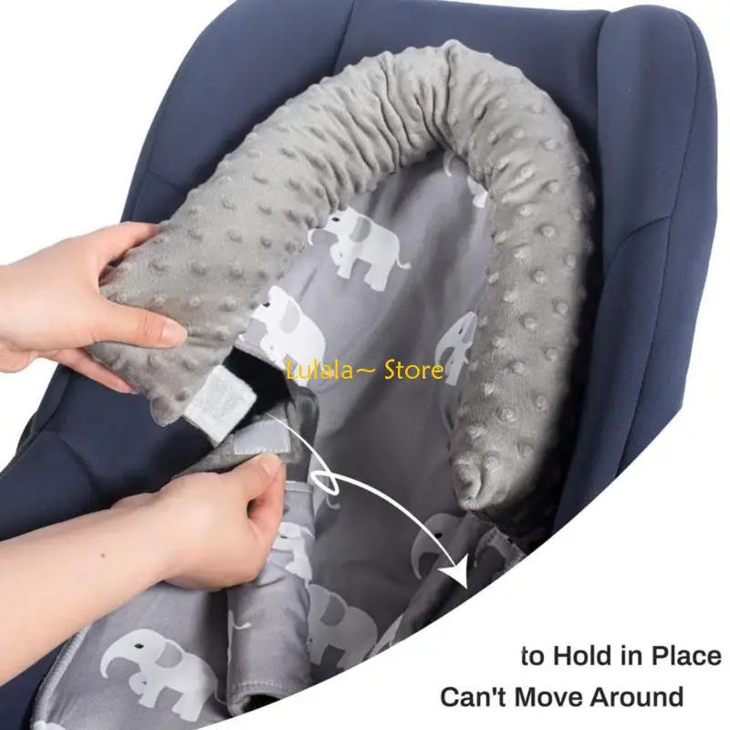 

Y4QA Comfortable Baby Strollers Insert Cushion Provide Support for Long Walks or Shopping Trip Easy Care Fabric