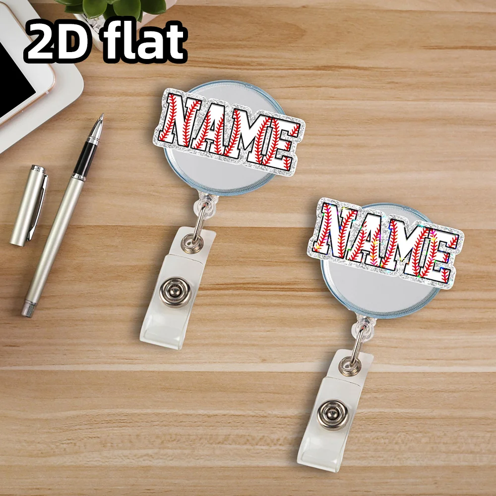 قطعة واحدة من بكرة شارة البيسبول المخصصة، حامل معرف الاسم المخصص، هدية للمدرب أو العنصر الفردي لمحبي الرياضة #4