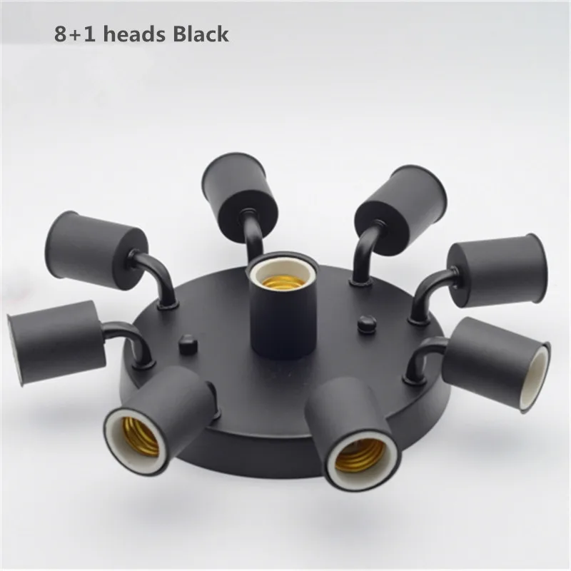 E27 Ceramic Sockets 3 Heads Lighting Accessories 5 Heads 6 Heads 8 Heads Metal Ceiling Lamps DIY Beside Wall Lights