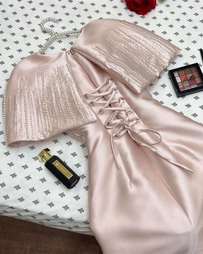 Customized Jiayigong Exquisite O-Neck Mermaid Rhinestone s Formal Occasion Gown vestidos cortos elegantes فستان الزفاف