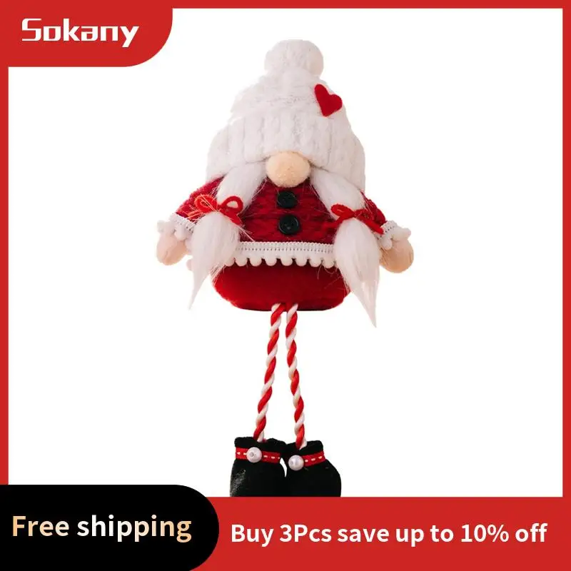A59E-Kerst Faceless Gnome Pluche Pop Santa Gnome Rudolph Pop Hanger Lange Benen Gnome Elf Pop Kerst Kerst Decor Gift