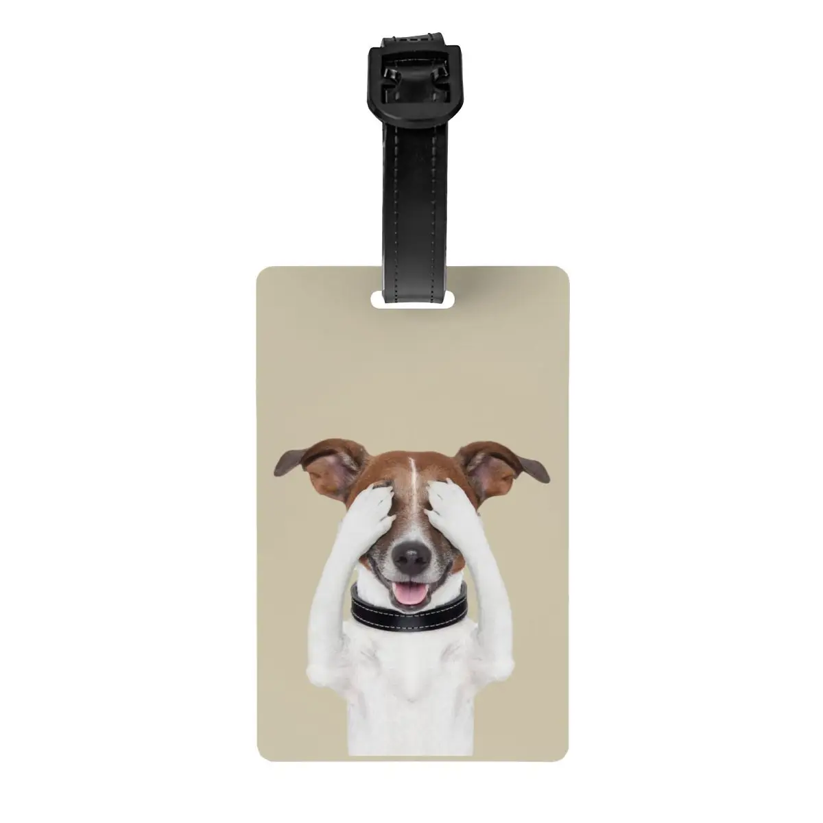 

Cute Jack Russell Terrier Dog Meme Luggage Tags for Suitcases Fashion Pet Animal Baggage Tags Privacy Cover ID Label