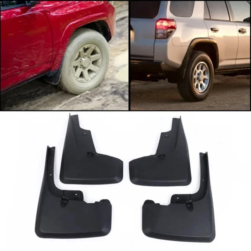 1Set Car Splash Guards Mud Flaps For Toyota 4Runner 4-Door Sport Utility 4.0L V6 2010-2023 Tire Fenders Replacement Parts