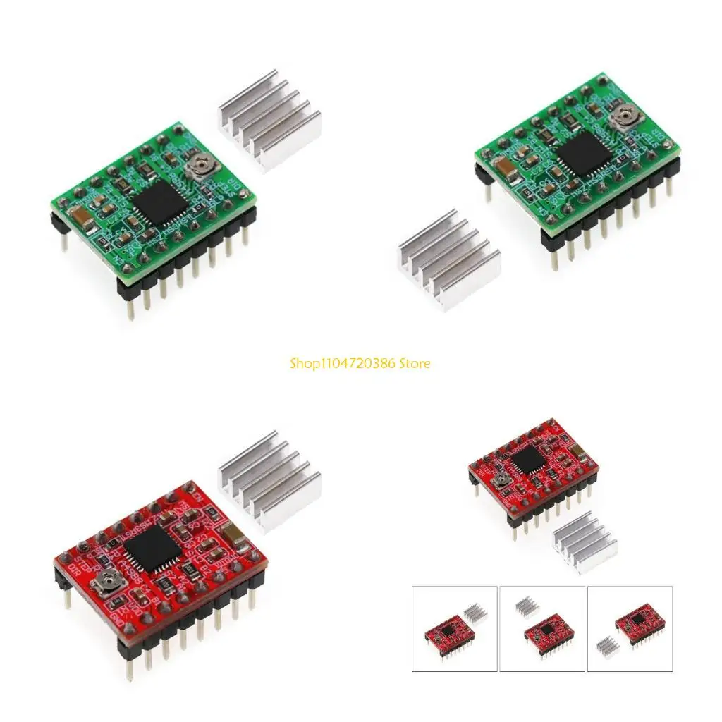 K0EA Advanced Microstepping Motor Driver A4988 Step Motor Full Step,Output Capacity up to 35V for NEMA17 Printers
