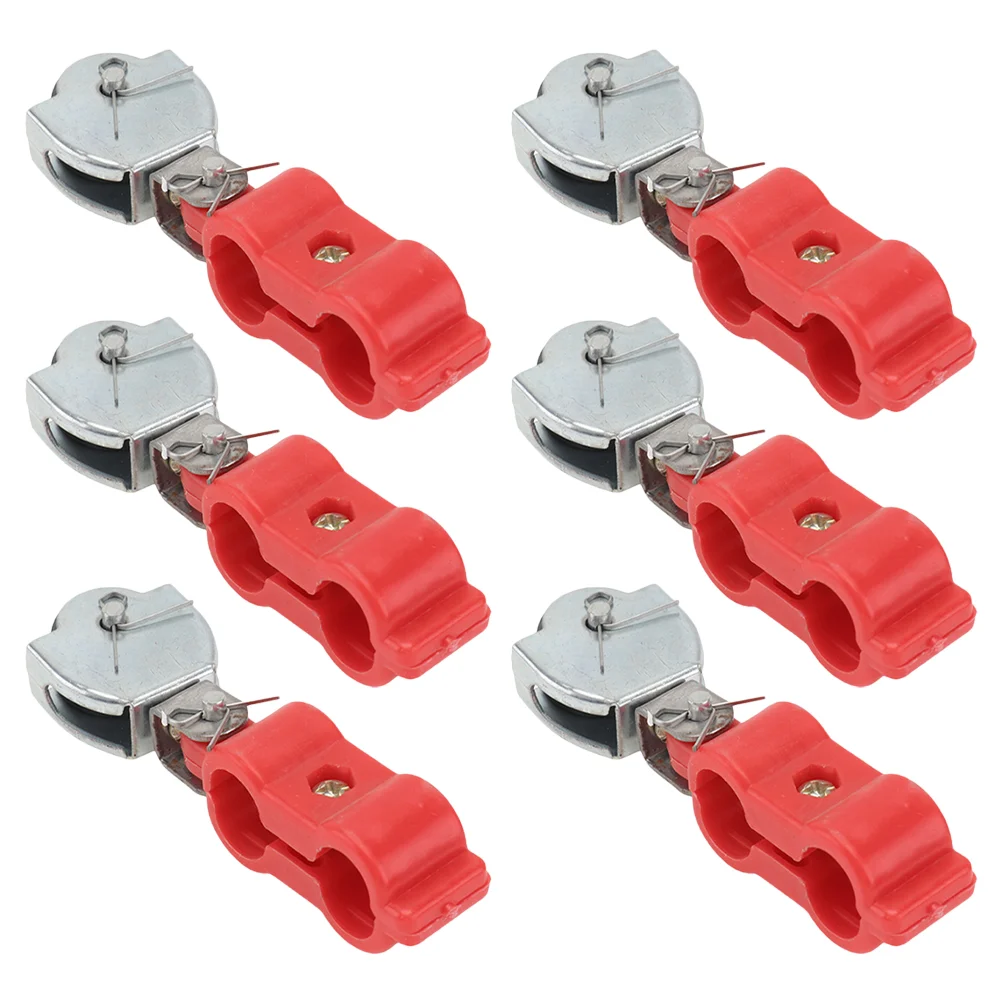 6 Pcs Cable Pulley Wheel Swivel Block Pulleys for Rope System Garage Heavy Loading Wire Duty Lifting