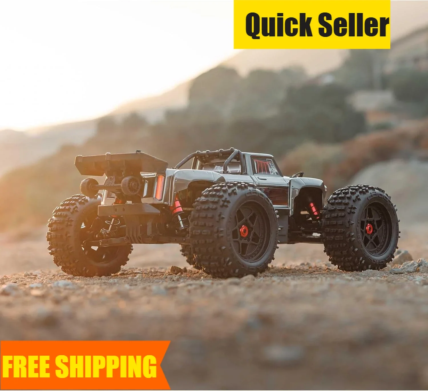 

Steep Discount RC Truck Outcast 4X4 4S BLX 1/10TH 4WD Stunt Truck RTR (Battery And Charger Not Included), Gunmetal