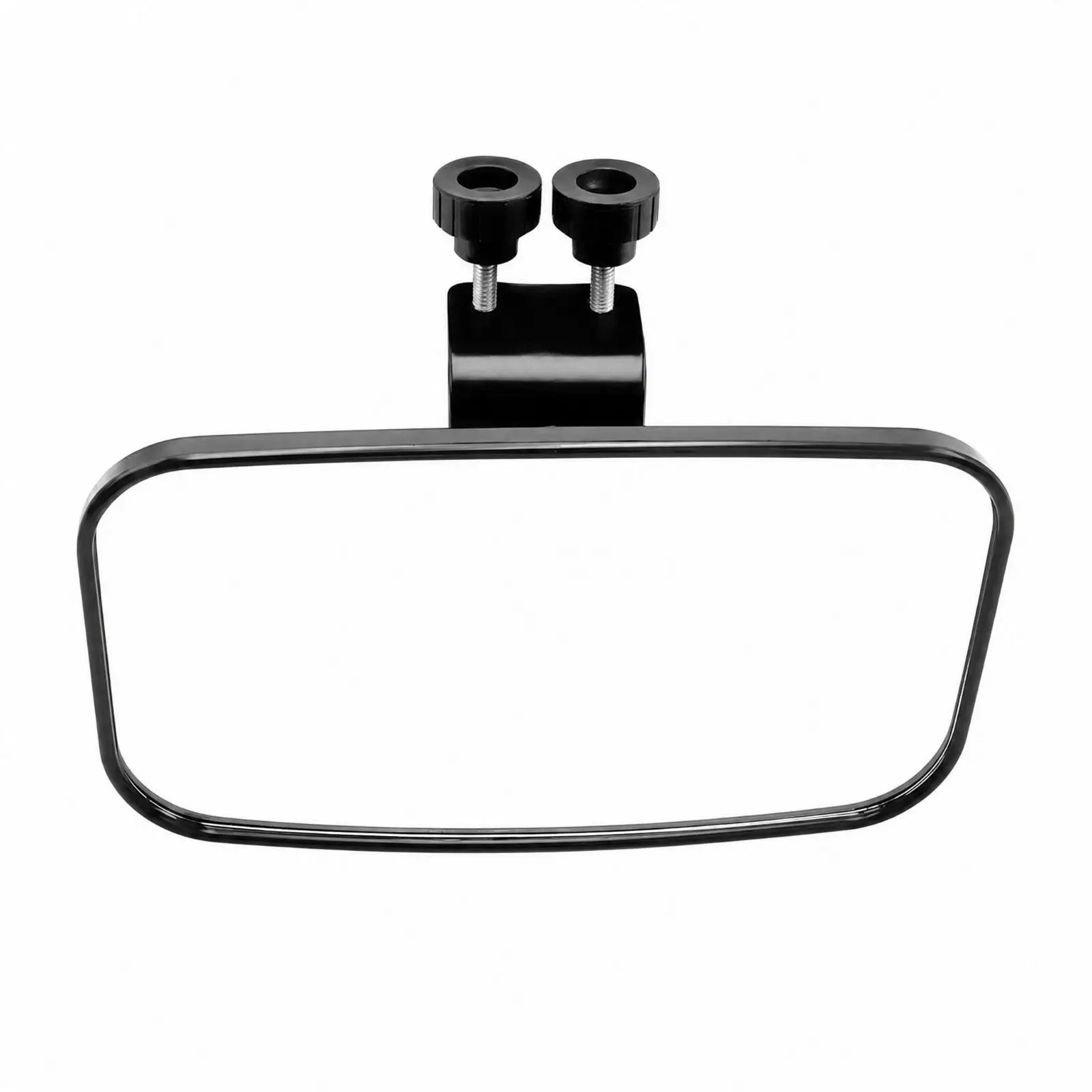 Marine Rear-View Mirror Rectangular Yacht Rear-View Mirror Black Frame for Boating, Cruising