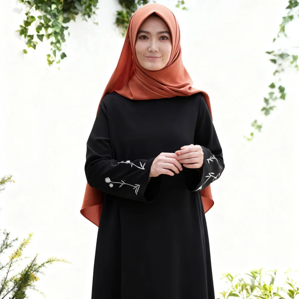 

Elegant Dubai Abaya Muslim Women Dress Eid Djellaba Turkey Kaftan Caftan Marocain Femme Robe Islam Clothing Jalabiya Vestidos