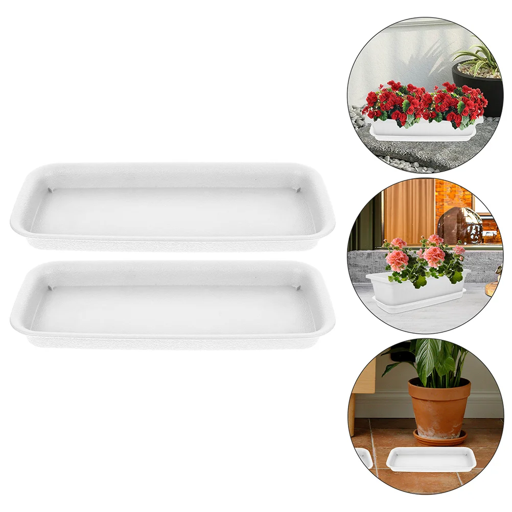 

2 Pcs Flower Pot Base Plant Drip Tray Saucer for Potted Plants Pots Saucers Chassis