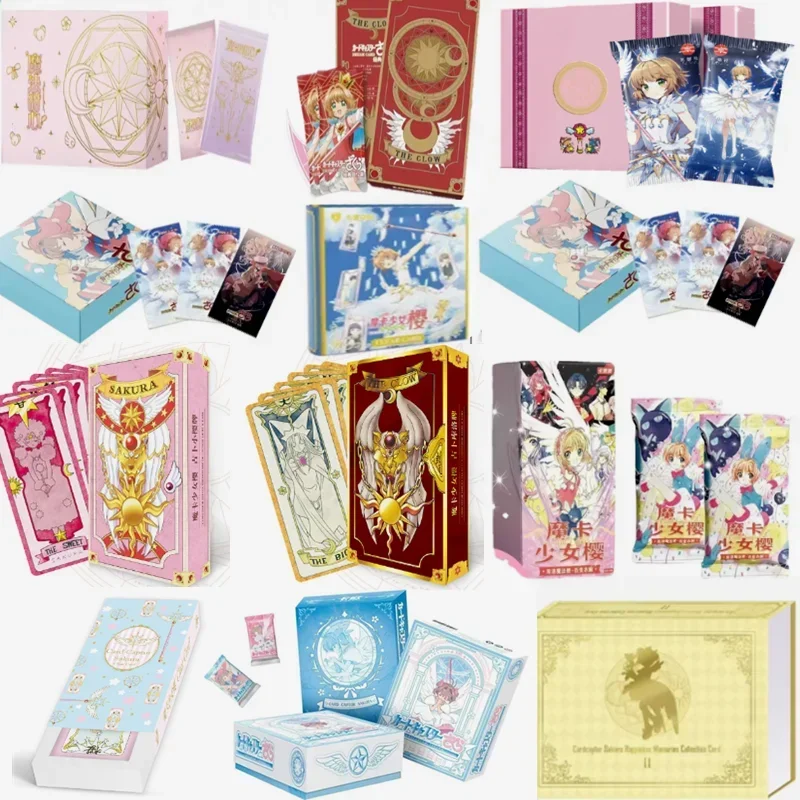 Captor Sakura Cards Booster Box Anime Character Collection Anniversary tarot Card Suit Cosplay Cardcaptor Magical Girl Game Toys