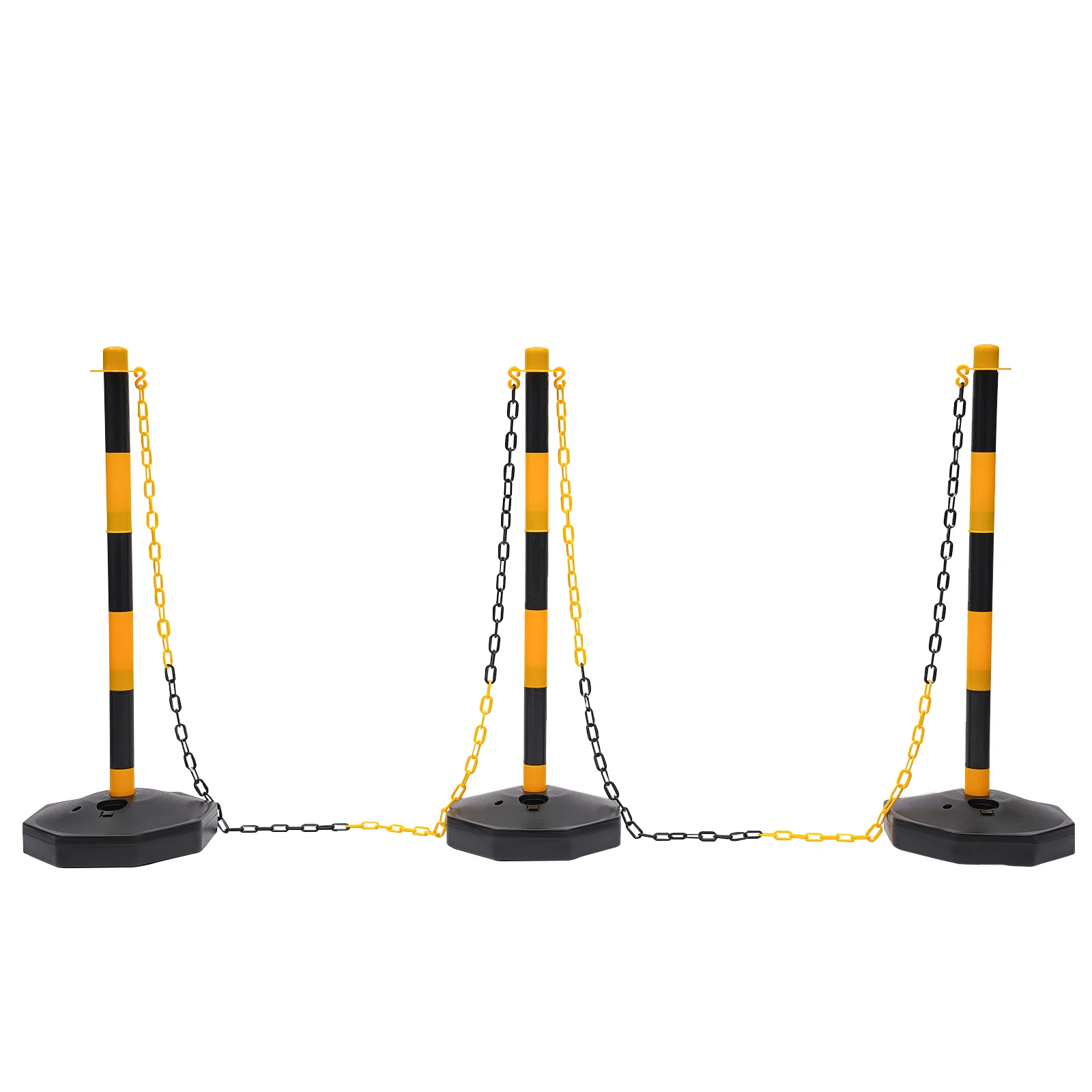 6 عبوات من مخاريط توصيل المرور، حاجز أمان بلاستيكي قابل للتعديل مع سلسلة 33.5 بوصة، حاجز وقوف السيارات للتحكم في حركة المرور #5