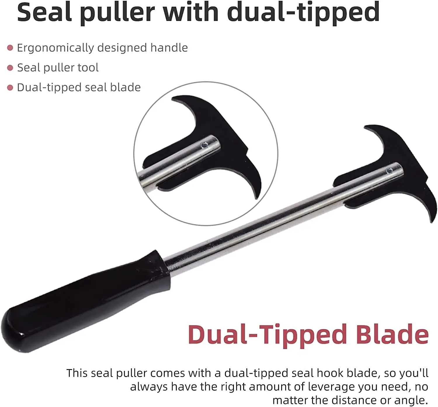 

Professional Seal Puller Hand Tools Remove Grease Twin Hooks Oil Seals Auto Tool Extractor Mechanics Accessory