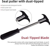 Professional Seal Puller Hand Tools Remove Grease Twin Hooks Oil Seals Auto Tool Extractor Mechanics Accessory