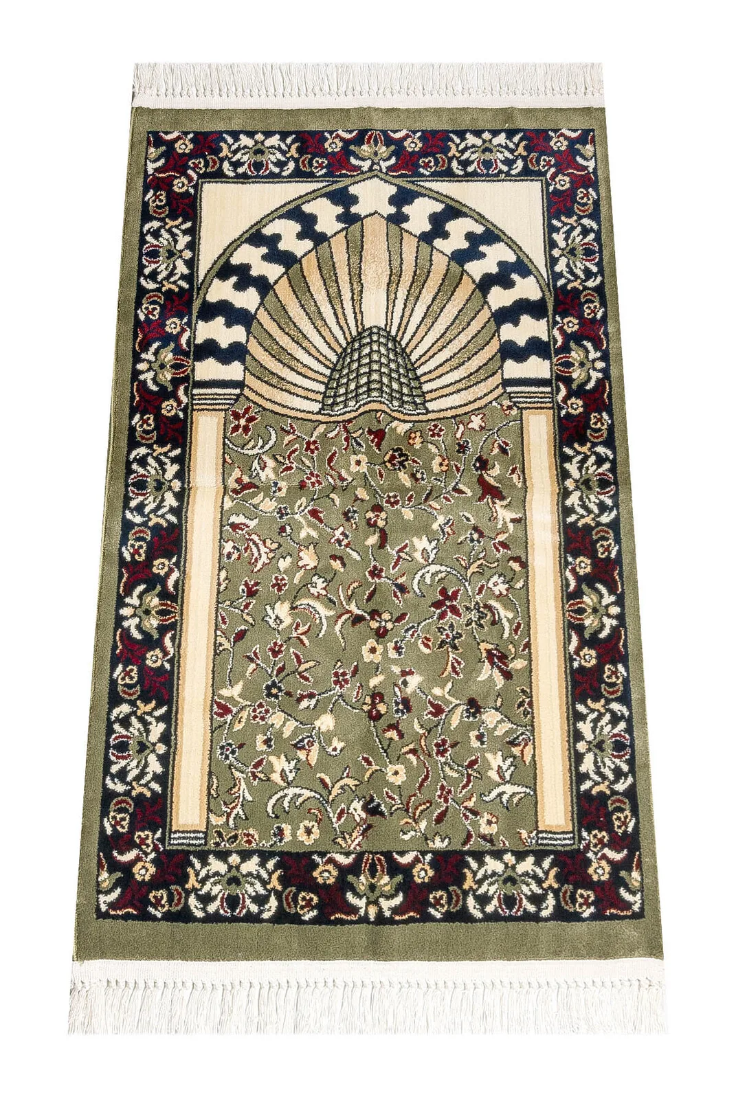 Ravza Patterned Carpet Prayer Green Sheet of Muslim Islamic Prayer Mat Holy Quraan Islamic Mats