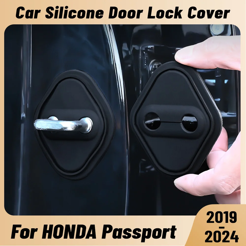 

For HONDA Passport 2019-2024 Car Door Shock Absorber Door Lock Protector Silicone Auto Door Lock Latches Cover Accessories