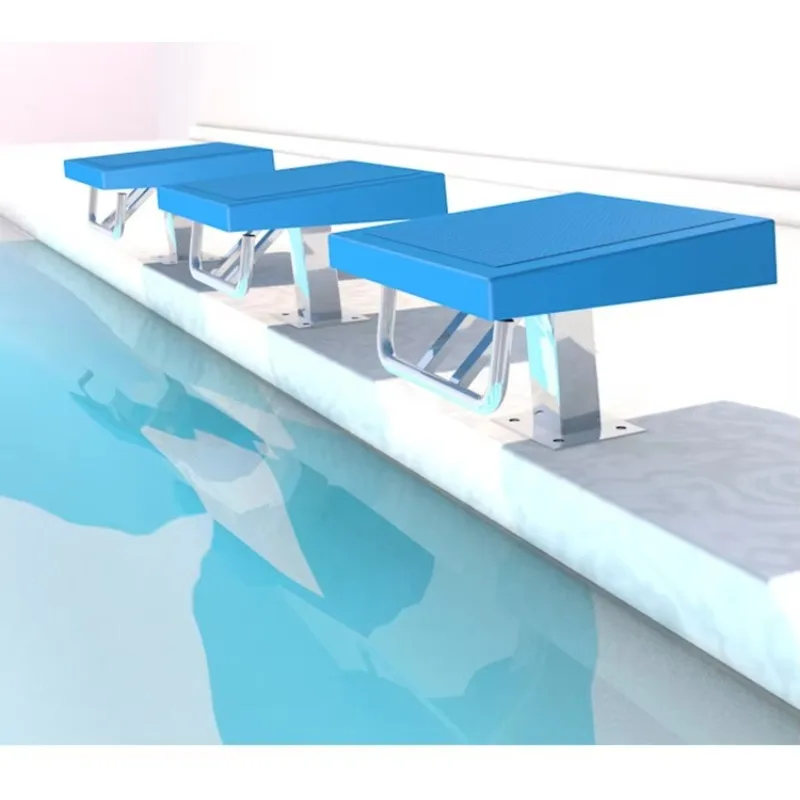 Professional Competition UV Protected One-Step Stainless Steel Swimming Pool Starting Block International Standard on Sale