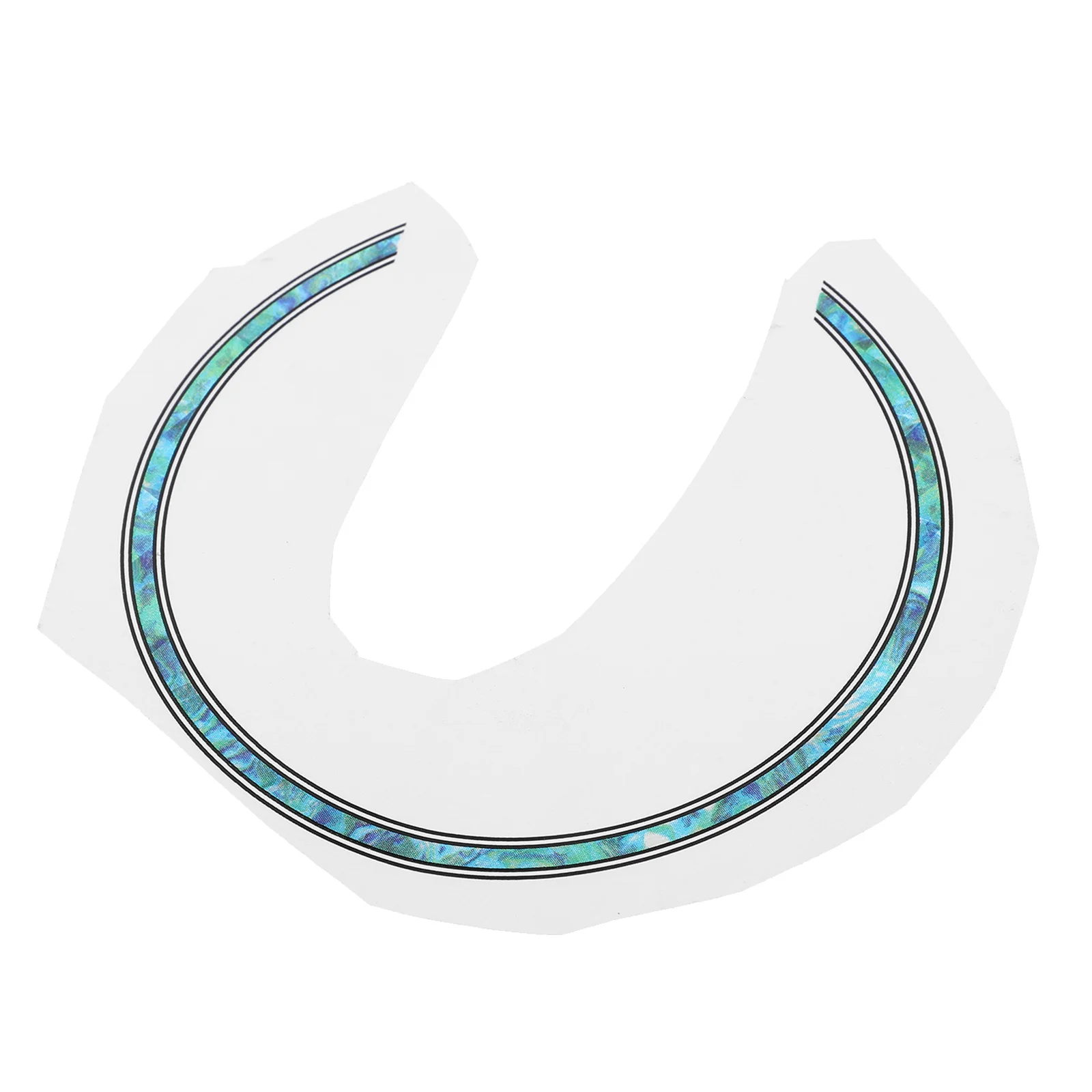 

3D Effect Guitar Sound Hole Sticker Removable Color-Changing Decal for Acoustic Electric Guitar Folk Ukulele Sky-Blue Decorative