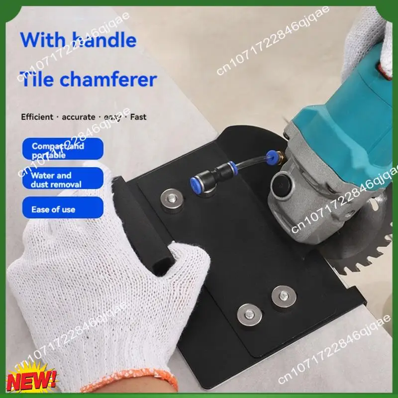 

A48I 100 Type Angle Grinder Stand For Tile 45° Chamfer Cutting Metal Tile Chamfering Frame Chamferer Tools Black