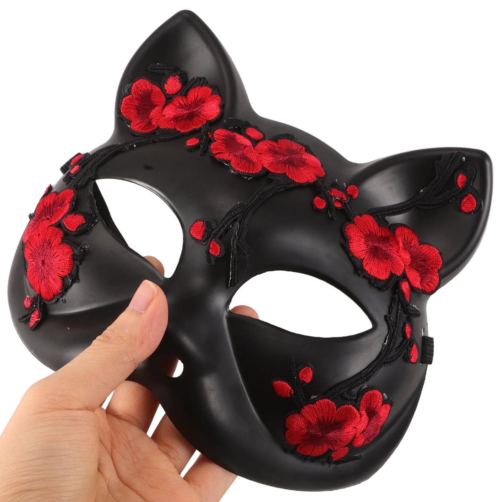 

Halloween Half Face Fox Cosplay Japanese Animal Costume Lightweight Plastic for Masquerade Party Cat Wolf Dress Up for Women