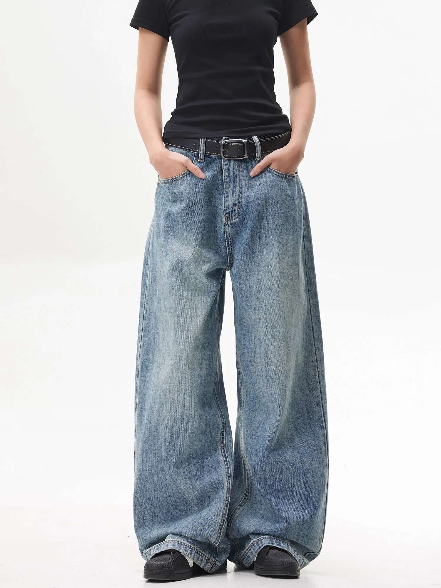 

Vintage Printed Street Lace American Y2k Baggy Jeans Ladies Denim Woman Pants Jeans for Girls Jean Coquette Women's Clothing