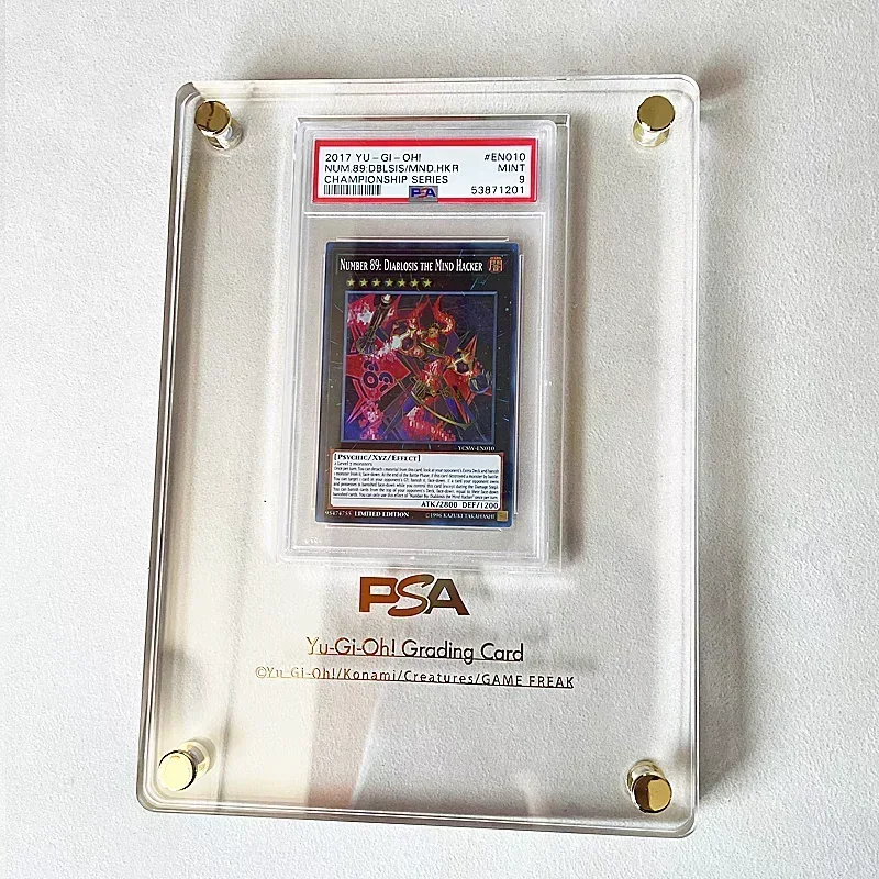 PTCG  Yu-Gi-Oh Pokemon Rating Card Brick Sports Trading Card High Transparent Thickened Acrylic Display Stand No Card