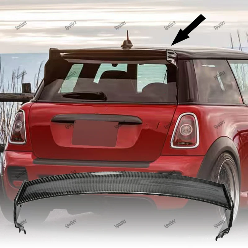 

R56 JCW Style Carbon Fiber Roof Spoiler For Mini Cooper Ver.2.11/2.12 2006-2013 Year Car Accessories Spoiler Wing