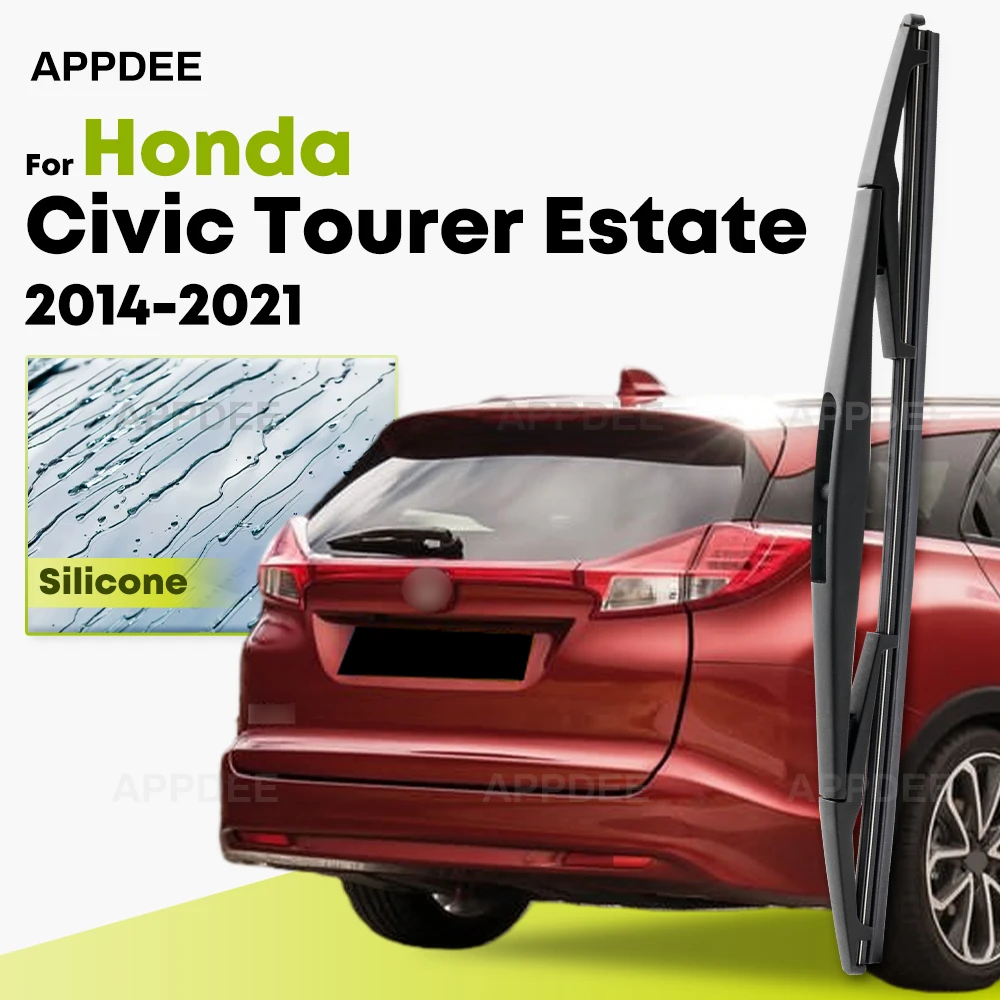 

Silicone Rear Wiper For Honda Civic Tourer Estate 1.6 DTEC 1.8 VTEC 2014-2021 coated windshield wiper blade 12" Rear Window