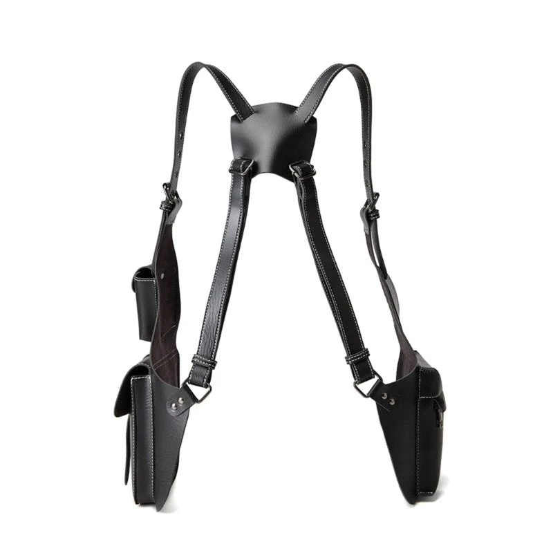 

E8FB Vertical Forearm Holsters Anti Theft Adjustable Shoulder Strap Bag for Outdoor Travel and Role Playing Activities