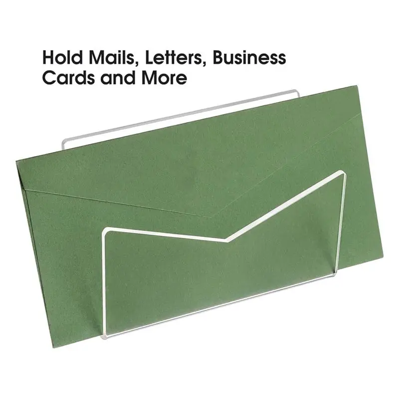 ABDW-Acrylic Mail Holder Mail Organizer Countertop,Letter Holder For Desk Envelope Holder Mail Sorter Stand For Home Office Dura