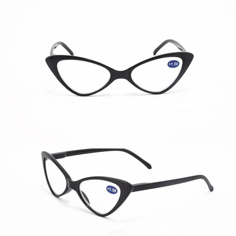 Vintage Fashion Cat Eye Reading Glasses Women Retro Small Frame Clear Lens Presbyopic Eyeglasses Pc Full Frame Glasses