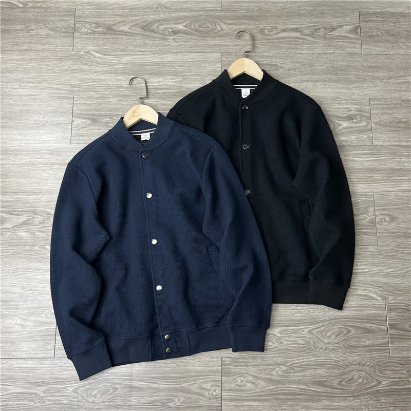 

Casual Knitted Baseball Collar Jaet Autumn Sport Leisure Wfle Pattern Single Tead 498 Faion Urban Cotton Polyester Blend