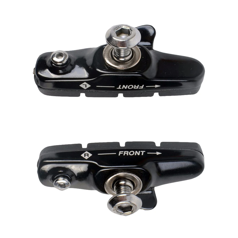

1 Pair Aluminum Alloy Brake Pads Set -Brake Road Mountain Bikes Sand Guide Grooves Wheel Rim Protection Durable All Weather