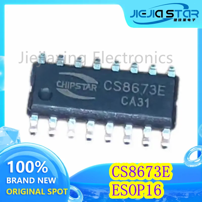 Original and Authentic Audio Power Amplifier IC Chip, CS8673E, CS8673, SMD, SOP-16, 3 Pcs