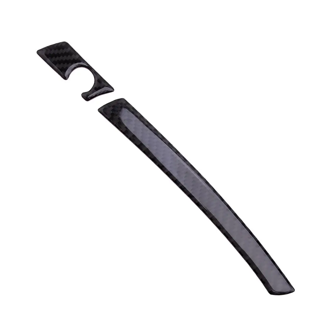 Carbon Fiber Exterior Door Handle Cover Trim Set Fit For Mercedes Benz C Class W204 2007-2013 Left Hand Drive