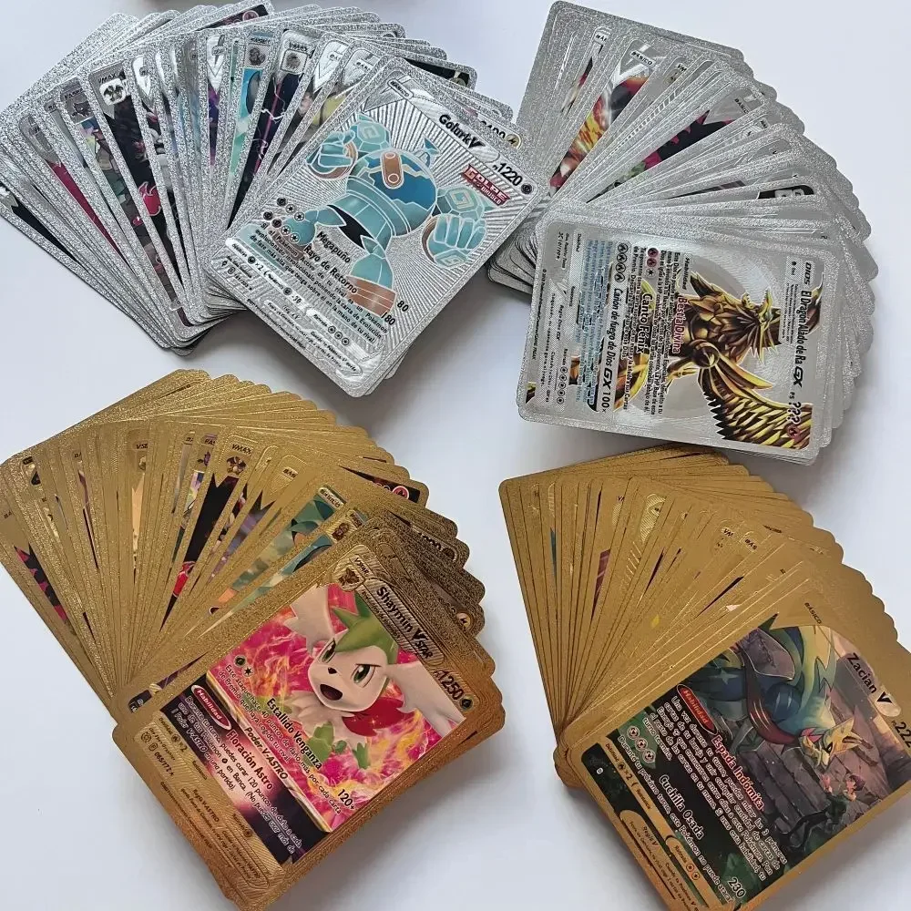 Pokemon Cards Spanish German French English Pokรฉmon Cards Pikachu Charizard Album Collectible Game Cards Album Kids Toys